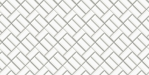 subway tile background. white seamless patter for kitchen backsplash, bathroom wall, shower. ceramic herringbone vector texture