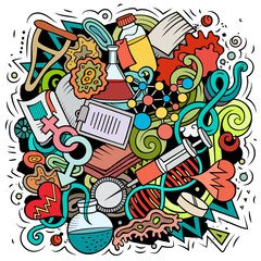 Medicine cartoon vector doodle design