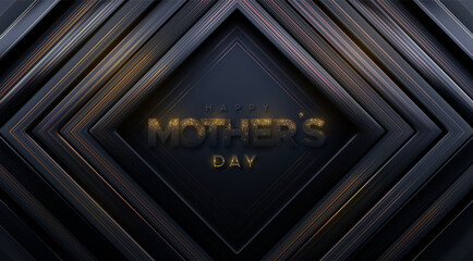 Happy Mothers Day. Vector holiday illustration.