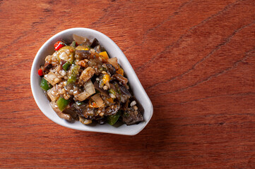 Eggplant appetizer. Typical appetizer of Italian cuisine