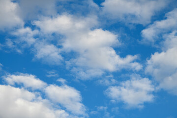 Blue sky with clouds. Sky background