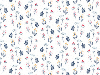 キュートな花柄パターン