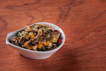 Eggplant appetizer. Typical appetizer of Italian cuisine