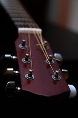 acoustic guitar close up
