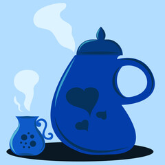 teapot and cup
