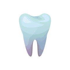 Vector isolated illustration of a molar tooth. Dental Icon