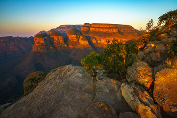 three rondavels and blyde river canyon at sunset, south africa 83