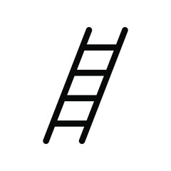 Ladder vector icon. Safety and industry symbol. Ladders sign. Construction climb tool logo silhouette. 