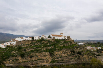 Fototapeta na wymiar vista del municipio de el Burgo en la comarca del parque nacional sierra de las Nieves, Andalucía 