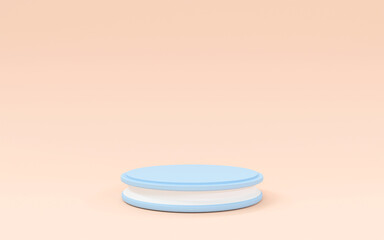 Abstract podium for producrt display. background product stand presentation 3d rendering. Premium Photo