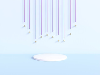 Abstract podium for producrt display. background product stand presentation 3d rendering. Premium Photo