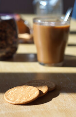 cookie and mug of a coffee