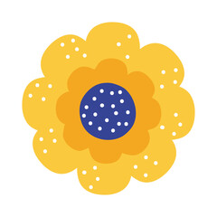 yellow spring flower