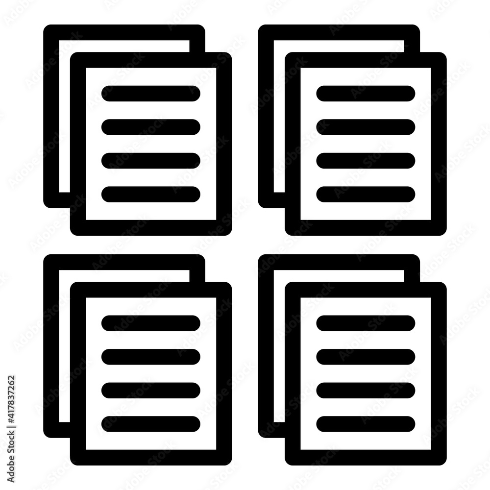 Poster electronic files icon. outline electronic files vector icon for web design isolated on white backgro