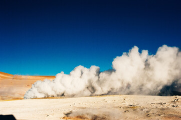 Geyser Sol de Manana in Eduardo Avaroa National Reserve - Altiplano, Bolivia, South America