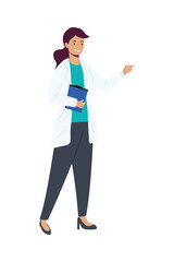 female scientific character