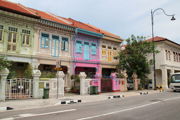 houses and street at koon seng road in singapore 