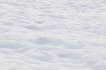 Beautiful snow as background, closeup. Winter weather