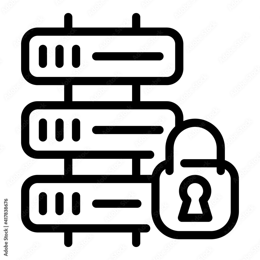 Poster device privacy icon. outline device privacy vector icon for web design isolated on white background