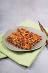 Korea food, Braised Tofu with Spicy Sauce.