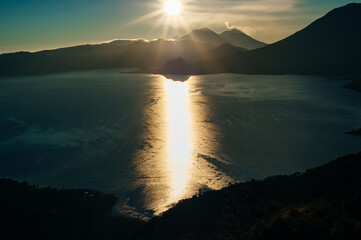 view of San Juan La Laguna on Lake Atitlan