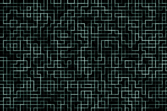 Abstract futuristic wallpaper, computer game background, computer design and blue background with squares