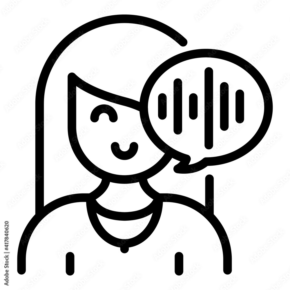 Aufkleber assistant advice icon. outline assistant advice vector icon for web design isolated on white backgro
