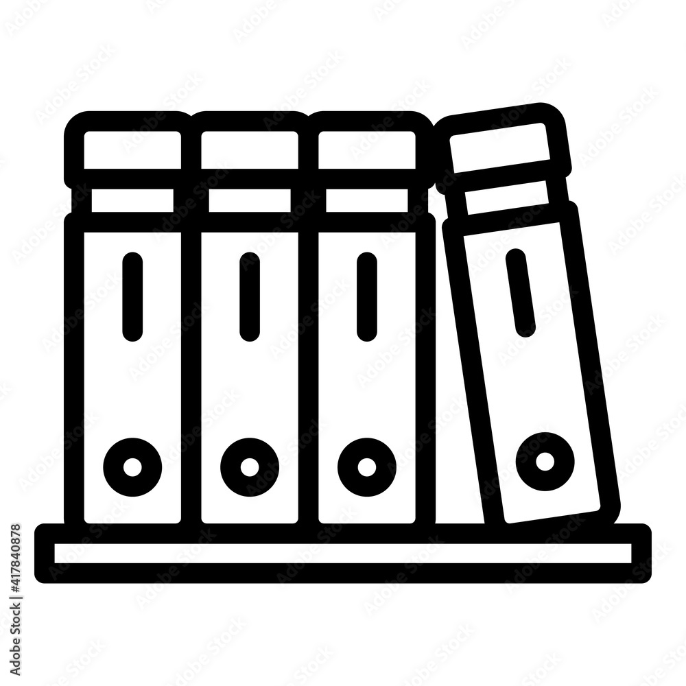 Poster office folders icon. outline office folders vector icon for web design isolated on white background