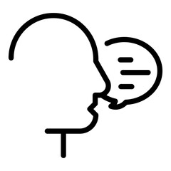 Customer help icon. Outline customer help vector icon for web design isolated on white background