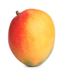 Delicious ripe juicy mango isolated on white