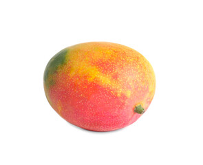 Delicious ripe juicy mango isolated on white