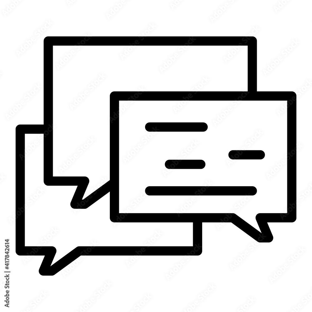 Poster help support chat icon. outline help support chat vector icon for web design isolated on white backg