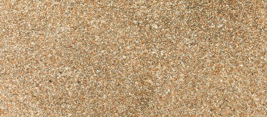 Panorama of Brown Cement and gravel  floor texture and background seamless