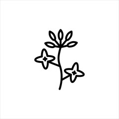 Colza, rapeseed, canola eco diesel. Vector sign in a simple style isolated on a white background. 64x64 pixel.