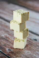 national traditional Oriental sweetness of Turkish delight halva