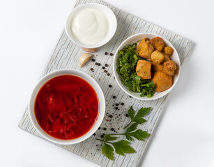 borscht beet soup for dinner 