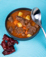 The tradional Austro-Hungarian soup "goulash" 