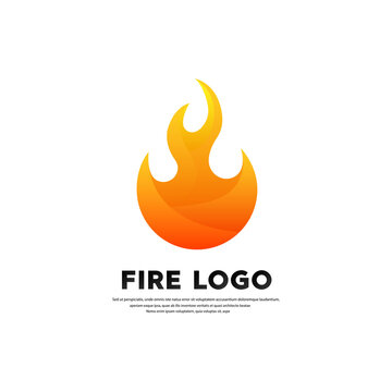 Fire logo concept, vector illustration