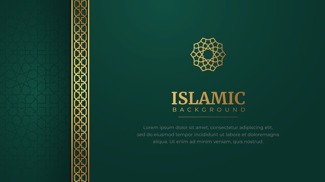 Islamic Arabic Style Luxury Ornament Background With Space For Text