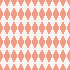 Fototapeta premium Vector seamless geometric pattern. Abstract retro background design. Simple monochrome repeating elements.