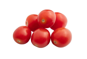Tomato red color on white background, isolated