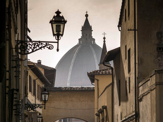 Italia, Toscana, Firenze, veduta della città e la cupola del duomo.