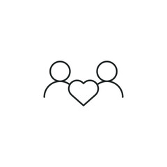 love icon, isolated love sign icon, vector illustration