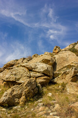 rocks and sky