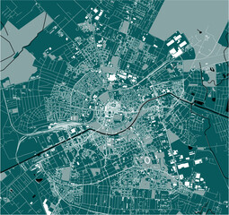 map of the city of Timisoara, Romania