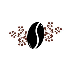 coffee bean icon vector