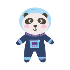 cute panda astronaut