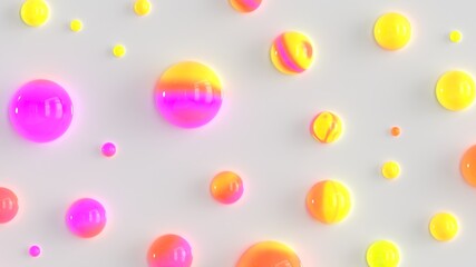 3d render gradient lava pattern