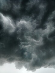 black clouds indicate that it will rain