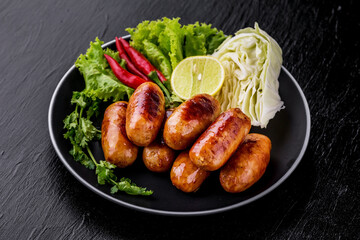 Thai sausage favorite street food